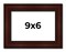 9x6 Distressed Brown Picture Frame - UV Acrylic, Foam Board Backing, Hanging Hardware